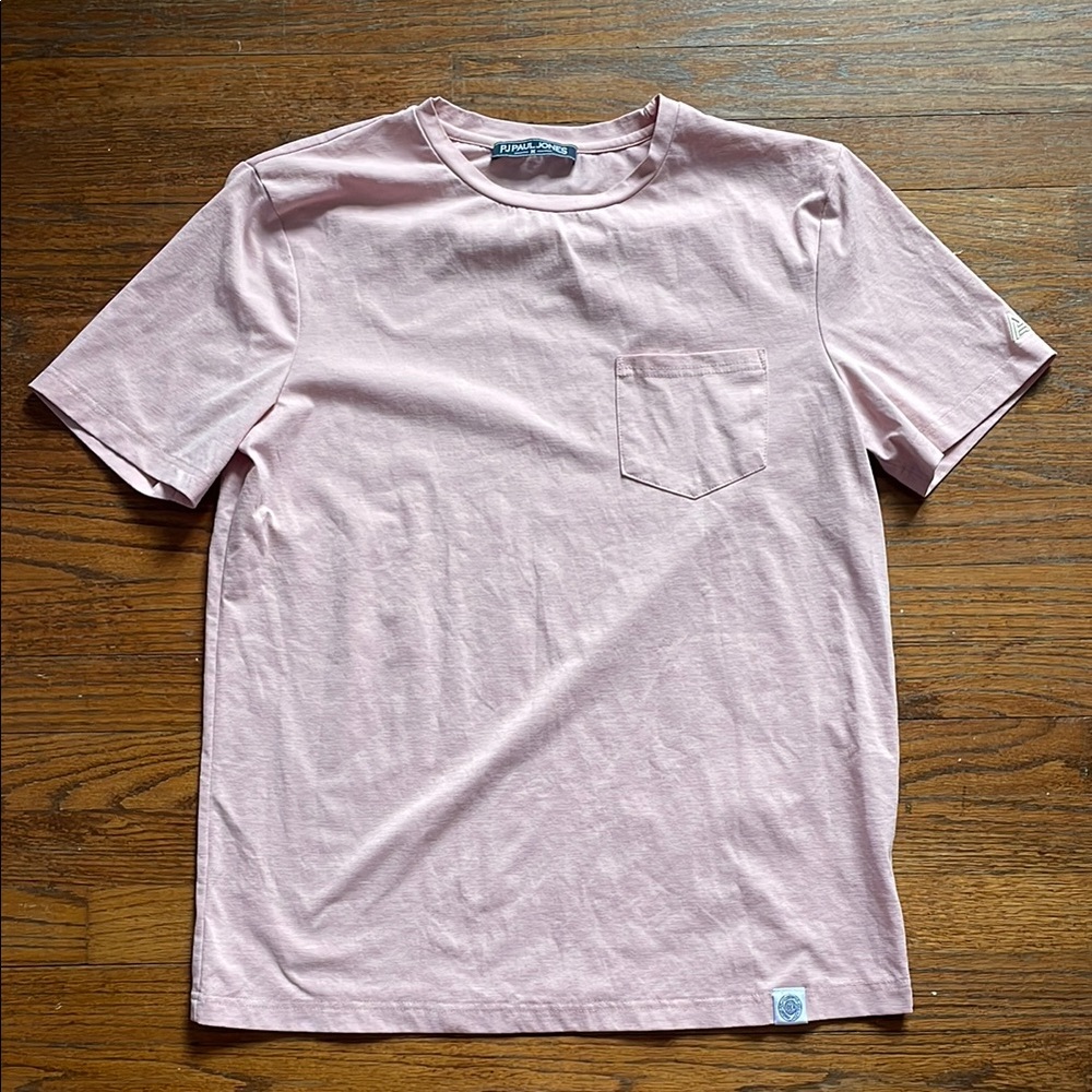Paul Jones Pink Short Sleeve Pocket T-Shirt
